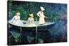 Women Fishing-Claude Monet-Stretched Canvas