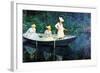 Women Fishing-Claude Monet-Framed Premium Giclee Print