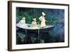 Women Fishing-Claude Monet-Framed Premium Giclee Print