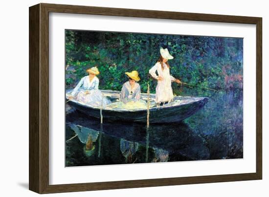 Women Fishing-Claude Monet-Framed Art Print