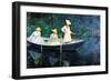 Women Fishing-Claude Monet-Framed Premium Giclee Print