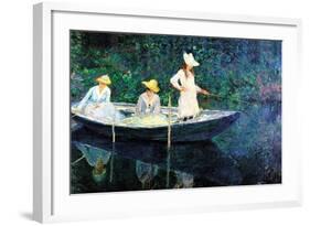 Women Fishing-Claude Monet-Framed Art Print