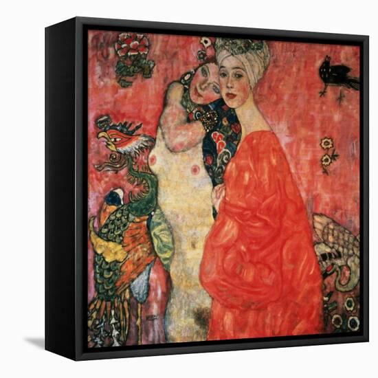 Women Friends, 1916-17 (Destroyed in 1945)-Gustav Klimt-Framed Stretched Canvas