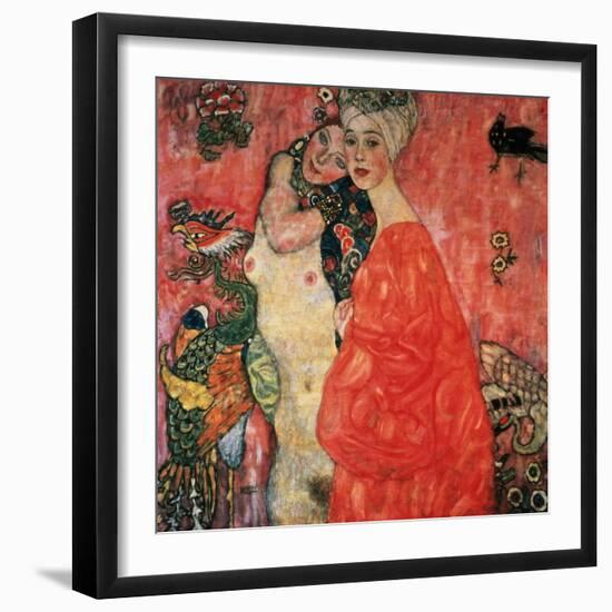 Women Friends, 1916-17 (Destroyed in 1945)-Gustav Klimt-Framed Giclee Print