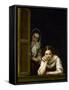 Women from Galicia at the Window, 1655-1660-Bartolome Esteban Murillo-Framed Stretched Canvas