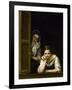 Women from Galicia at the Window, 1655-1660-Bartolome Esteban Murillo-Framed Giclee Print