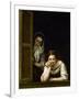 Women from Galicia at the Window, 1655-1660-Bartolome Esteban Murillo-Framed Giclee Print