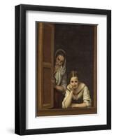 Women from Galicia at the Window, 1670-Bartolome Esteban Murillo-Framed Giclee Print