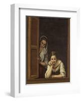 Women from Galicia at the Window, 1670-Bartolome Esteban Murillo-Framed Giclee Print