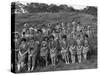 Women from the Ici Powder Works in a Group Photograph, South Yorkshire, 1962-Michael Walters-Stretched Canvas