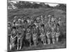 Women from the Ici Powder Works in a Group Photograph, South Yorkshire, 1962-Michael Walters-Mounted Photographic Print