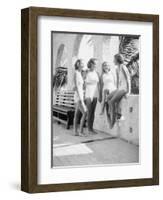 Women Gather Poolside-Philip Gendreau-Framed Photographic Print