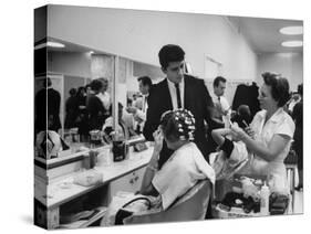 Women Getting Hair Styled in Beauty Salon at Saks Fifth Ave. Department Store-Alfred Eisenstaedt-Stretched Canvas