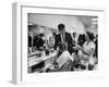 Women Getting Hair Styled in Beauty Salon at Saks Fifth Ave. Department Store-Alfred Eisenstaedt-Framed Photographic Print