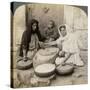 Women Grinding at the Mill, Palestine, 1900-Underwood & Underwood-Stretched Canvas