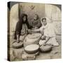 Women Grinding at the Mill, Palestine, 1900-Underwood & Underwood-Stretched Canvas