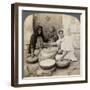Women Grinding at the Mill, Palestine, 1900-Underwood & Underwood-Framed Giclee Print