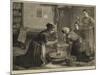 Women Grinding Corn in Ireland-null-Mounted Giclee Print