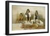 Women Grinding Corn, Pueblo of Laguna, c.1905-null-Framed Giclee Print