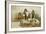 Women Grinding Corn, Pueblo of Laguna, c.1905-null-Framed Giclee Print