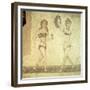 Women Gymnasts, Roman Mosaic, Early 4th Century-null-Framed Giclee Print