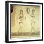 Women Gymnasts, Roman Mosaic, Early 4th Century-null-Framed Giclee Print