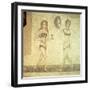 Women Gymnasts, Roman Mosaic, Early 4th Century-null-Framed Giclee Print