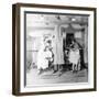 Women Hair Stylist in Training at Beauty School Circa 1940-Nina Leen-Framed Photographic Print