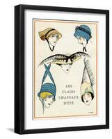 Women Hats 1914-Francisco Javier Gose-Framed Art Print