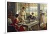 Women Having Tea-Albert Lynch-Framed Giclee Print