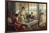 Women Having Tea-Albert Lynch-Framed Giclee Print