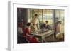 Women Having Tea-Albert Lynch-Framed Giclee Print