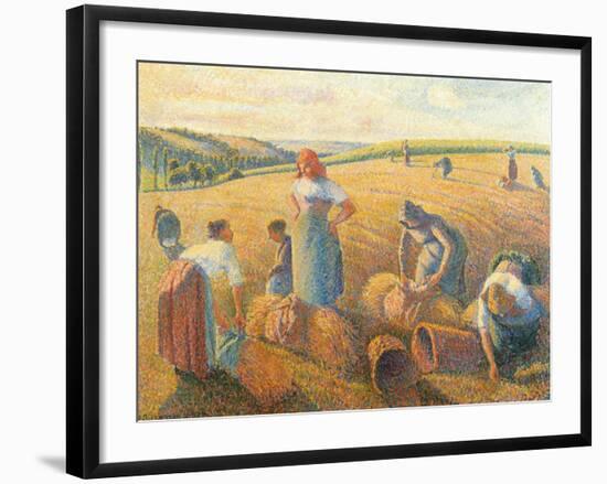 Women Haymaking, 1889-Camille Pissarro-Framed Giclee Print