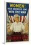 Women! Help America's Sons Win the War Poster-R.H. Porteous-Framed Photographic Print