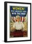 Women! Help America's Sons Win the War Poster-R.H. Porteous-Framed Photographic Print