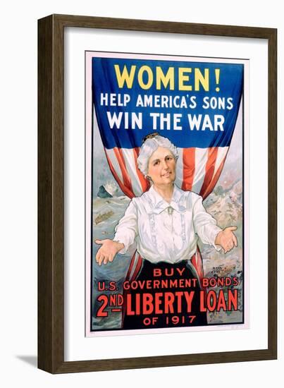 Women! Help America's Sons Win the War-R.H. Porteous-Framed Giclee Print