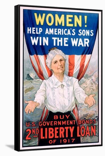 Women! Help America's Sons Win the War-R.H. Porteous-Framed Stretched Canvas