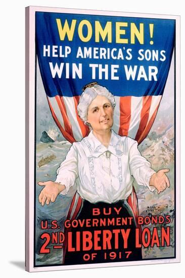 Women! Help America's Sons Win the War-R.H. Porteous-Stretched Canvas