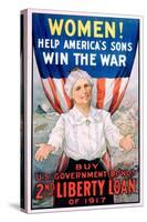 Women! Help America's Sons Win the War-R.H. Porteous-Stretched Canvas