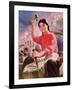 Women Hold Up Half of Heaven, And, Cutting Through Rivers and Mountains, Change to a New Attitude-null-Framed Giclee Print