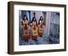 Women Holding Candles, Corpus Domini Procession, Desulo (Gennargentu), Sardinia, Italy-Bruno Morandi-Framed Photographic Print