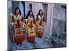 Women Holding Candles, Corpus Domini Procession, Desulo (Gennargentu), Sardinia, Italy-Bruno Morandi-Mounted Photographic Print