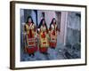 Women Holding Candles, Corpus Domini Procession, Desulo (Gennargentu), Sardinia, Italy-Bruno Morandi-Framed Photographic Print