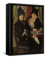 Women in a Cafe, c.1924-Pietro Marussig-Framed Stretched Canvas