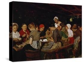 Women in a Canning Factory, 1879-Max Liebermann-Stretched Canvas