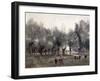 Women in a Field of Willows, 1860-65-Jean-Baptiste-Camille Corot-Framed Giclee Print