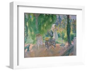 Women in a Garden, C. 1923-Henri Lebasque-Framed Giclee Print