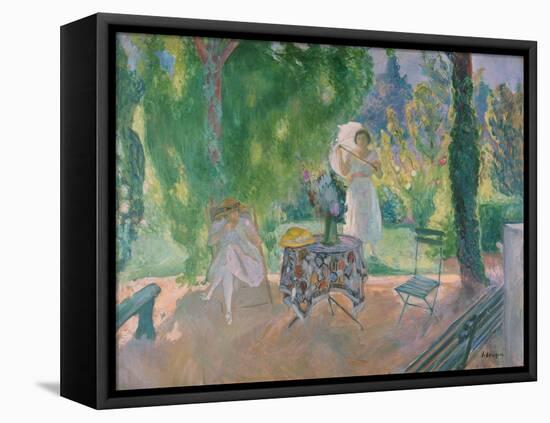 Women in a Garden, C. 1923-Henri Lebasque-Framed Stretched Canvas