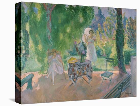 Women in a Garden, C. 1923-Henri Lebasque-Stretched Canvas