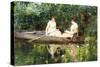 Women in a Rowboat-Francis Coates Jones-Stretched Canvas